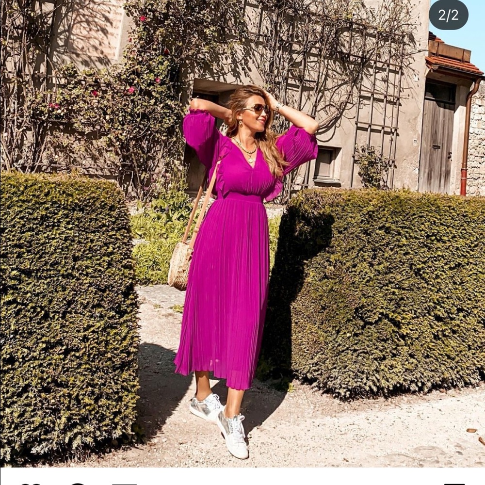 Zara Purple Midi Dress